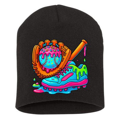 Ice Cream Drip Baseball Stuff Baseball Dripping For Short Acrylic Beanie