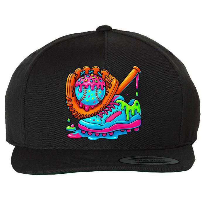 Ice Cream Drip Baseball Stuff Baseball Dripping For Wool Snapback Cap