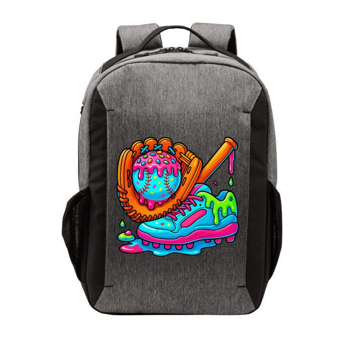 Ice Cream Drip Baseball Stuff Baseball Dripping For Vector Backpack