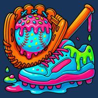 Ice Cream Drip Baseball Stuff Baseball Dripping For Infant Baby Jersey Bodysuit