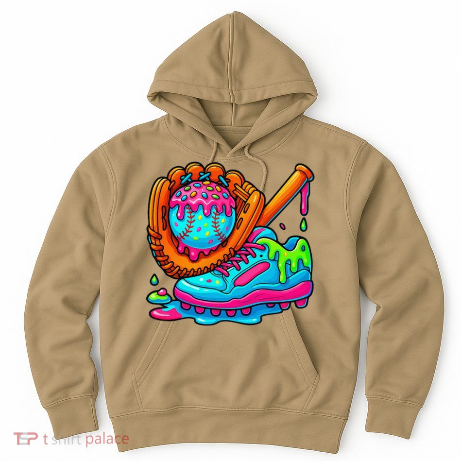 Ice Cream Drip Baseball Stuff Baseball Dripping For Hoodie