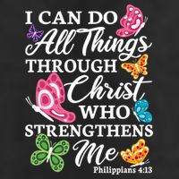 I Can Do All Things Through Christ Who Strengthens Me Bible Great Gift 7 Panel Mesh Trucker Snapback Hat