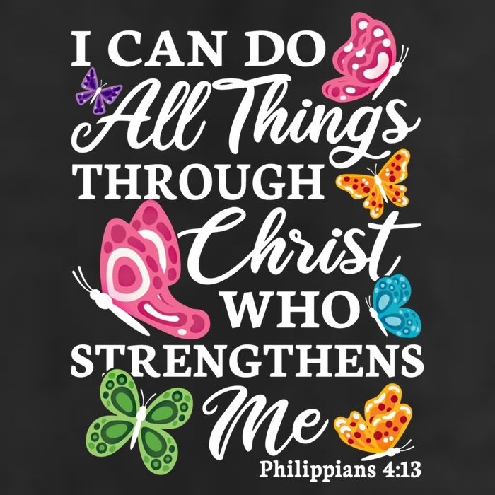 I Can Do All Things Through Christ Who Strengthens Me Bible Great Gift 7 Panel Mesh Trucker Snapback Hat