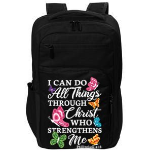 I Can Do All Things Through Christ Who Strengthens Me Bible Great Gift Impact Tech Backpack