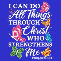 I Can Do All Things Through Christ Who Strengthens Me Bible Great Gift Zip Tote Bag
