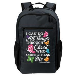 I Can Do All Things Through Christ Who Strengthens Me Bible Great Gift Daily Commute Backpack