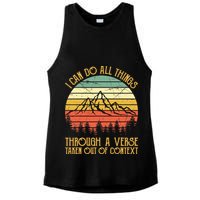 I Can Do All Things Through A Verse Taken Out Of Context Ladies PosiCharge Tri-Blend Wicking Tank