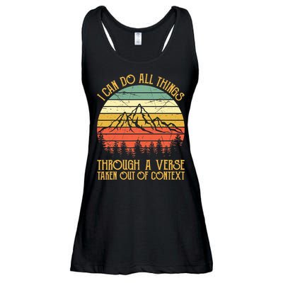 I Can Do All Things Through A Verse Taken Out Of Context Ladies Essential Flowy Tank