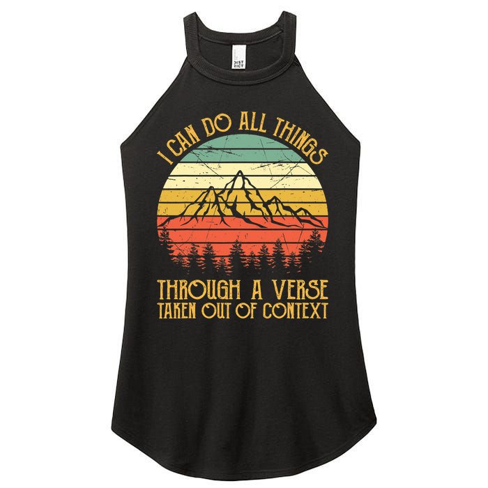 I Can Do All Things Through A Verse Taken Out Of Context Women's Perfect Tri Rocker Tank