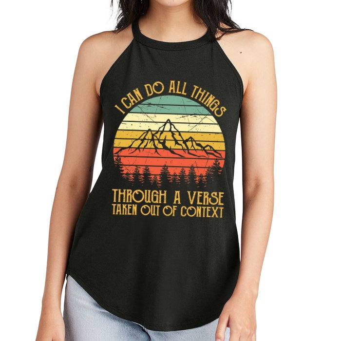 I Can Do All Things Through A Verse Taken Out Of Context Women's Perfect Tri Rocker Tank