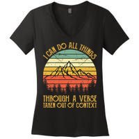 I Can Do All Things Through A Verse Taken Out Of Context Women's V-Neck T-Shirt