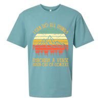 I Can Do All Things Through A Verse Taken Out Of Context Sueded Cloud Jersey T-Shirt