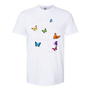 I Can Do All Things Through Christ Butterfly Art Religious Great Gift Softstyle CVC T-Shirt