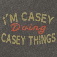 I'm Casey Doing Casey Things Funny Saying Gift Cotton Canvas Backpack