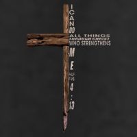 I Can Do All Things Through Christ Who Strengthens Me Cross Garment-Dyed Fleece Hoodie