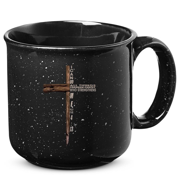 I Can Do All Things Through Christ Who Strengthens Me Cross 15oz Campfire Ceramic Mug