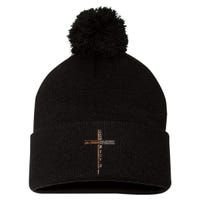 I Can Do All Things Through Christ Who Strengthens Me Cross Pom Pom 12in Knit Beanie