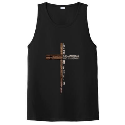 I Can Do All Things Through Christ Who Strengthens Me Cross PosiCharge Competitor Tank