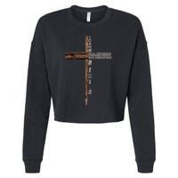 I Can Do All Things Through Christ Who Strengthens Me Cross Cropped Pullover Crew