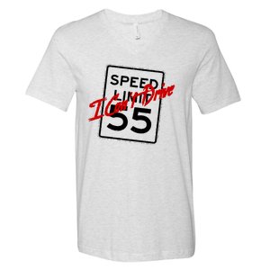 I Cant Drive 55 Distressed V-Neck T-Shirt