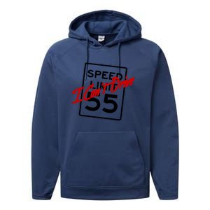 I Cant Drive 55 Distressed Performance Fleece Hoodie