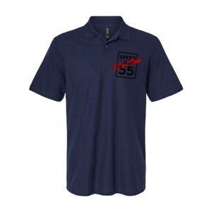 I Cant Drive 55 Distressed Softstyle Adult Sport Polo