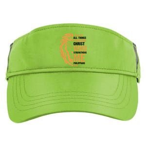 I Can Do All Things Through Christ Who Strengthens Me Philippians 4:13 Adult Drive Performance Visor