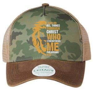 I Can Do All Things Through Christ Who Strengthens Me Philippians 4:13 Legacy Tie Dye Trucker Hat