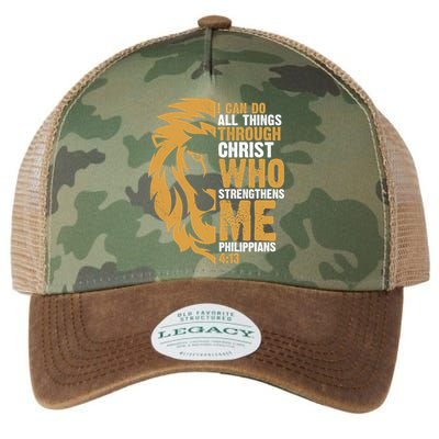 I Can Do All Things Through Christ Who Strengthens Me Philippians 4:13 Legacy Tie Dye Trucker Hat
