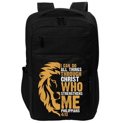I Can Do All Things Through Christ Who Strengthens Me Philippians 4:13 Impact Tech Backpack