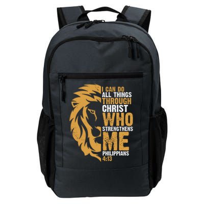 I Can Do All Things Through Christ Who Strengthens Me Philippians 4:13 Daily Commute Backpack