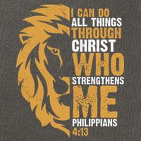 I Can Do All Things Through Christ Who Strengthens Me Philippians 4:13 Cotton Canvas Backpack