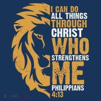 I Can Do All Things Through Christ Who Strengthens Me Philippians 4:13 Sustainable Bucket Hat