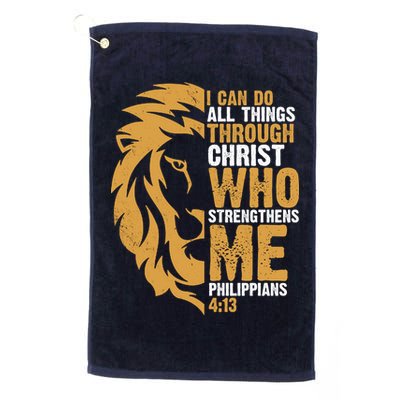 I Can Do All Things Through Christ Who Strengthens Me Philippians 4:13 Golf Towel