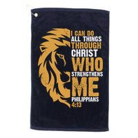 I Can Do All Things Through Christ Who Strengthens Me Philippians 4:13 Golf Towel