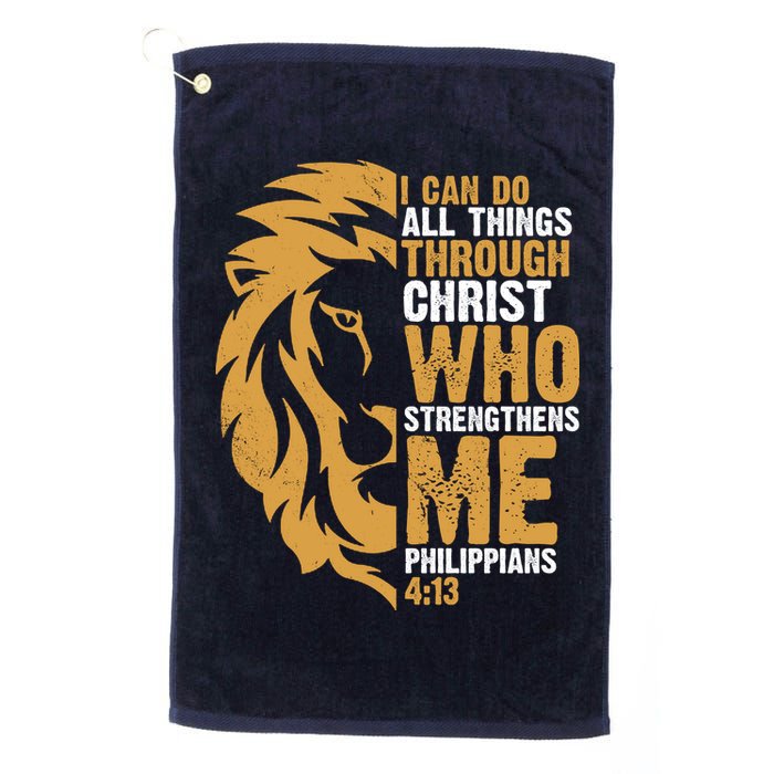I Can Do All Things Through Christ Who Strengthens Me Philippians 4:13 Golf Towel