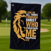 I Can Do All Things Through Christ Who Strengthens Me Philippians 4:13 Golf Towel