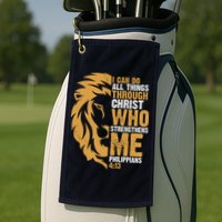 I Can Do All Things Through Christ Who Strengthens Me Philippians 4:13 Golf Towel