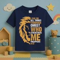 I Can Do All Things Through Christ Who Strengthens Me Philippians 4:13 Toddler T-Shirt