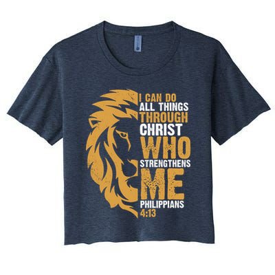 I Can Do All Things Through Christ Who Strengthens Me Philippians 4:13 Crop Top