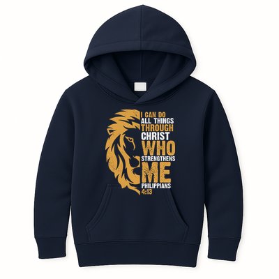 I Can Do All Things Through Christ Who Strengthens Me Philippians 4:13 Kids Hoodie