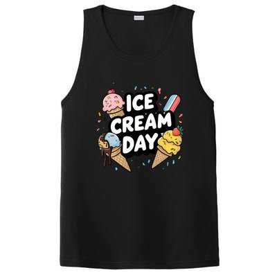 Ice Cream Day 2024 Ice Cream Ice Cream Funny Gift PosiCharge Competitor Tank