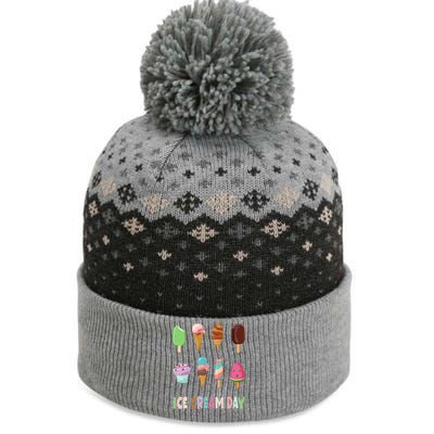 Ice Cream Day Gift Ice Cream Party Gift The Baniff Cuffed Pom Beanie