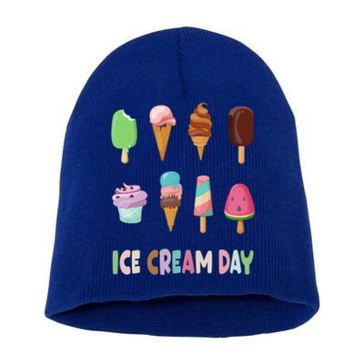 Ice Cream Day Gift Ice Cream Party Gift Short Acrylic Beanie