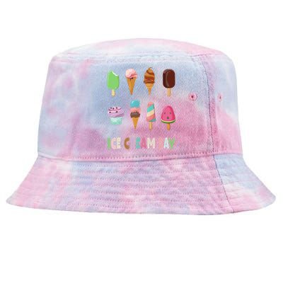 Ice Cream Day Gift Ice Cream Party Gift Tie-Dyed Bucket Hat