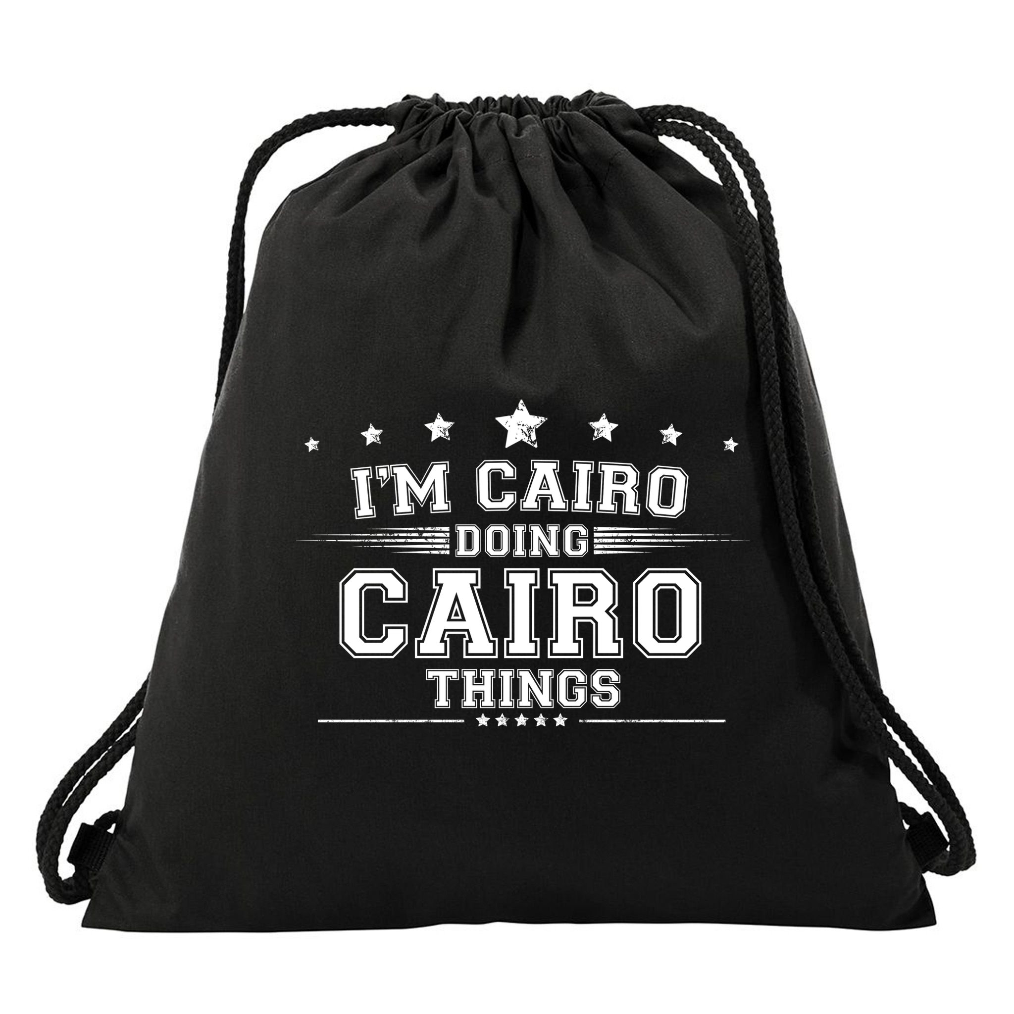 Im Cairo Doing Cairo Things Drawstring Bag