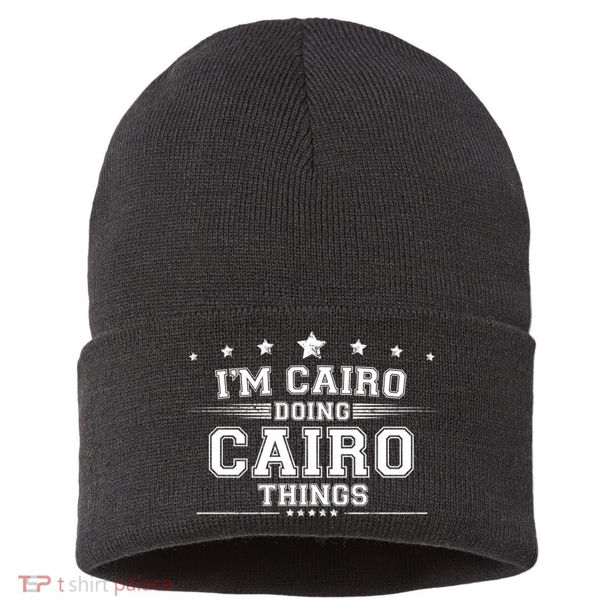 Im Cairo Doing Cairo Things Sustainable Knit Beanie