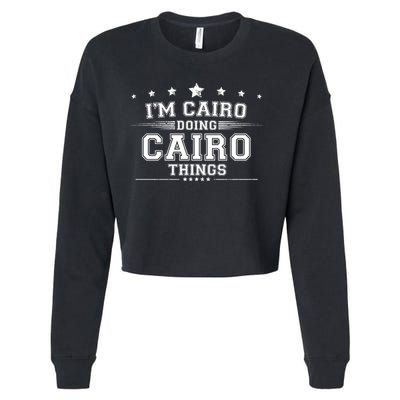 Im Cairo Doing Cairo Things Cropped Pullover Crew