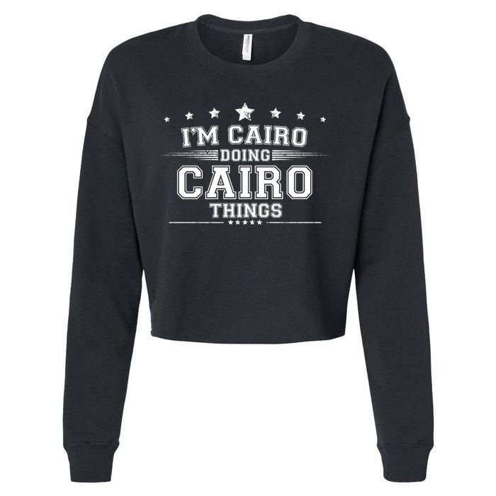 Im Cairo Doing Cairo Things Cropped Pullover Crew