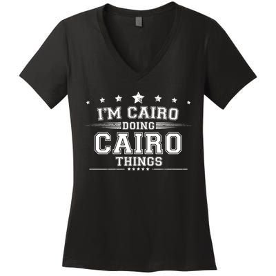 Im Cairo Doing Cairo Things Women's V-Neck T-Shirt